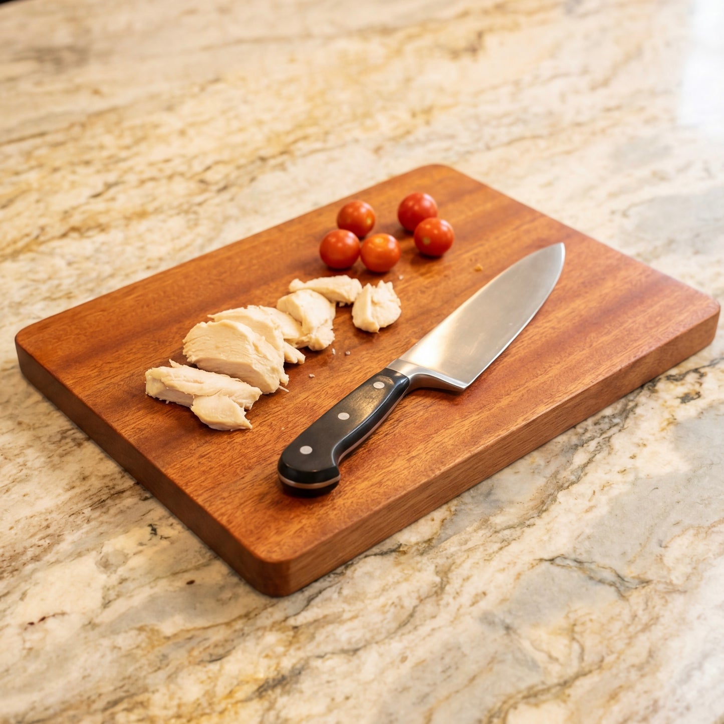 The Wood Chef cutting board small size perfect for everyday use