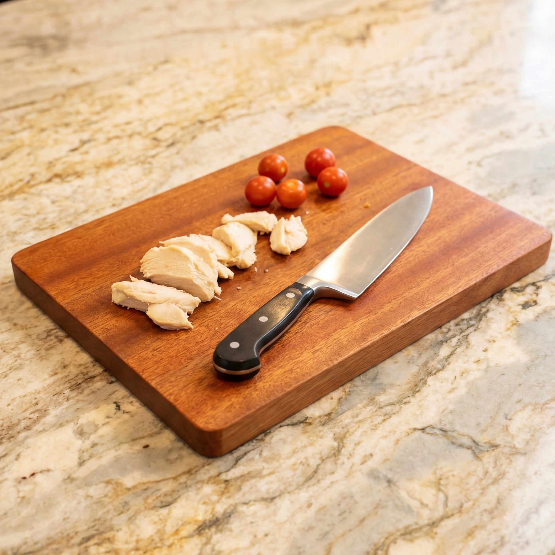The Wood Chef cutting board small size perfect for everyday use