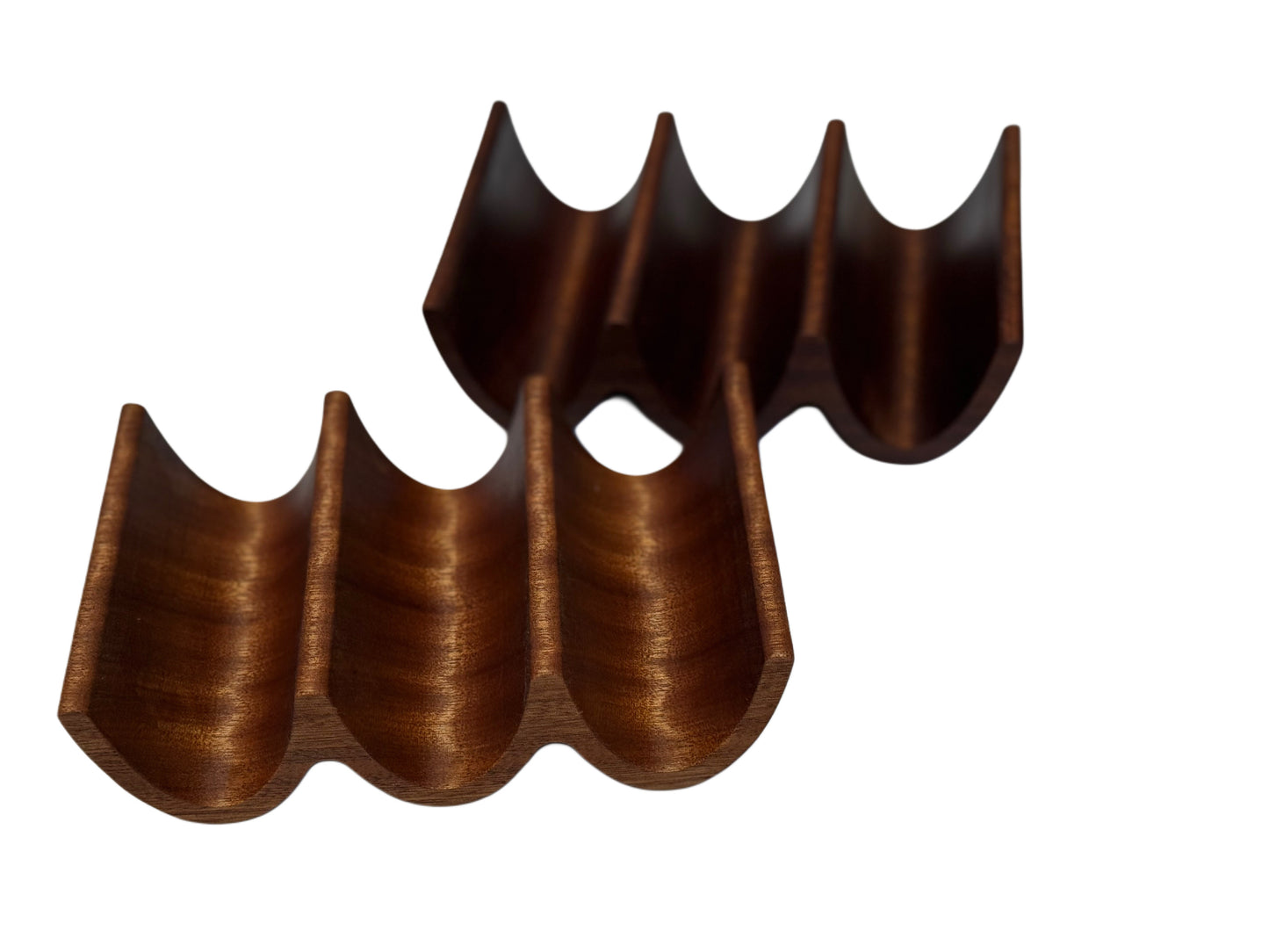 Solid Wood Triple Taco Holder