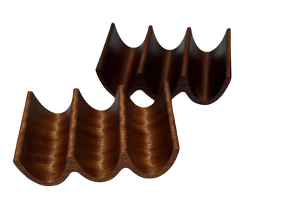 Solid Wood Triple Taco Holder