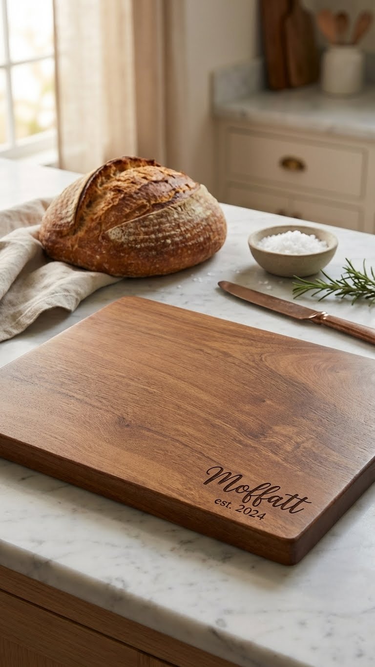 The Wood Chef cutting board packaging ships ready to gift