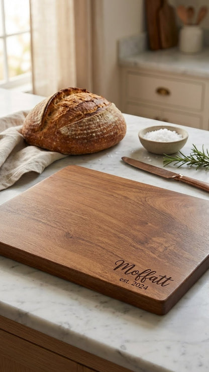 The Wood Chef cutting board packaging ships ready to gift