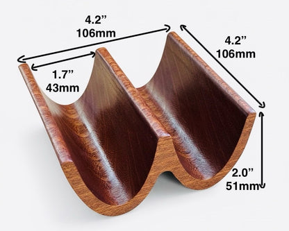 Handcrafted Wooden Taco Holder for Perfect Taco Nights