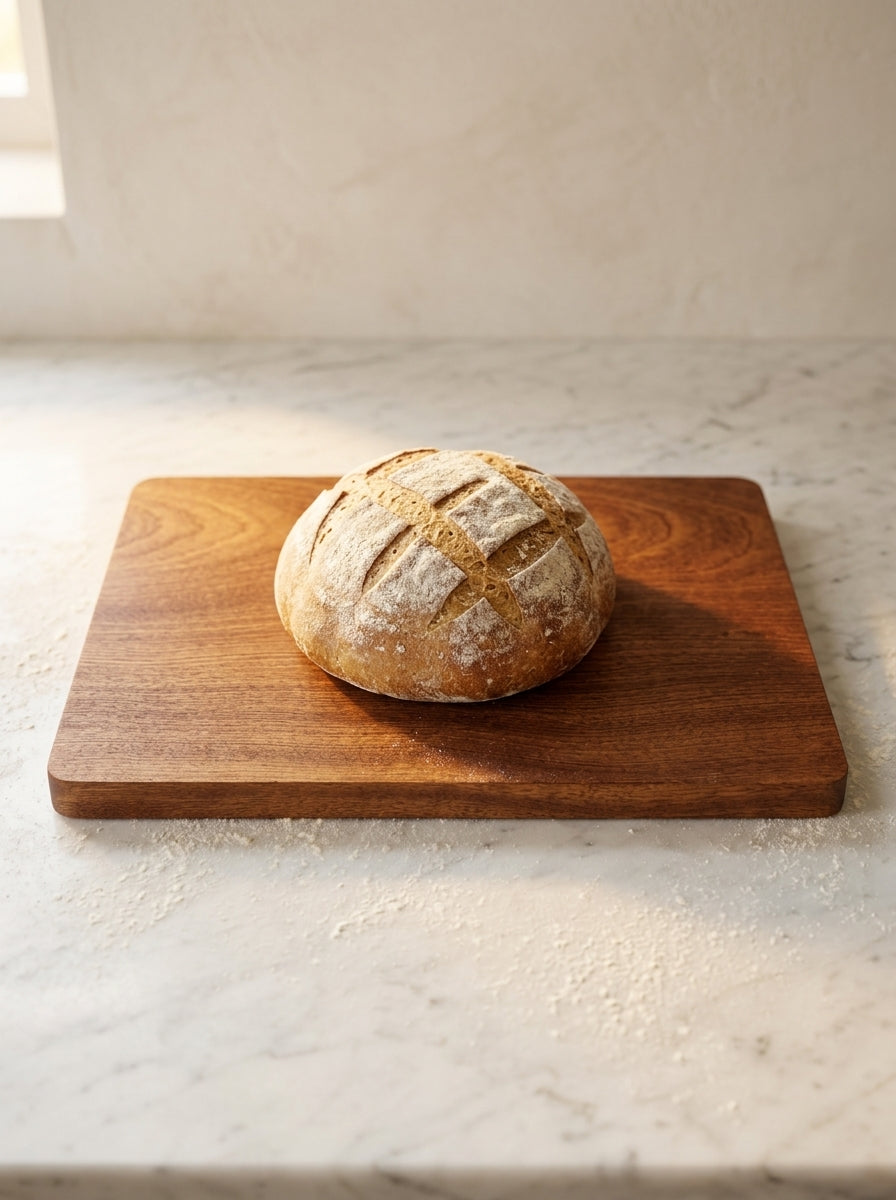 Solid Wood Cutting Board — MCT oil and Beeswax Finish, Single-Slab, No Glue, No Chemicals